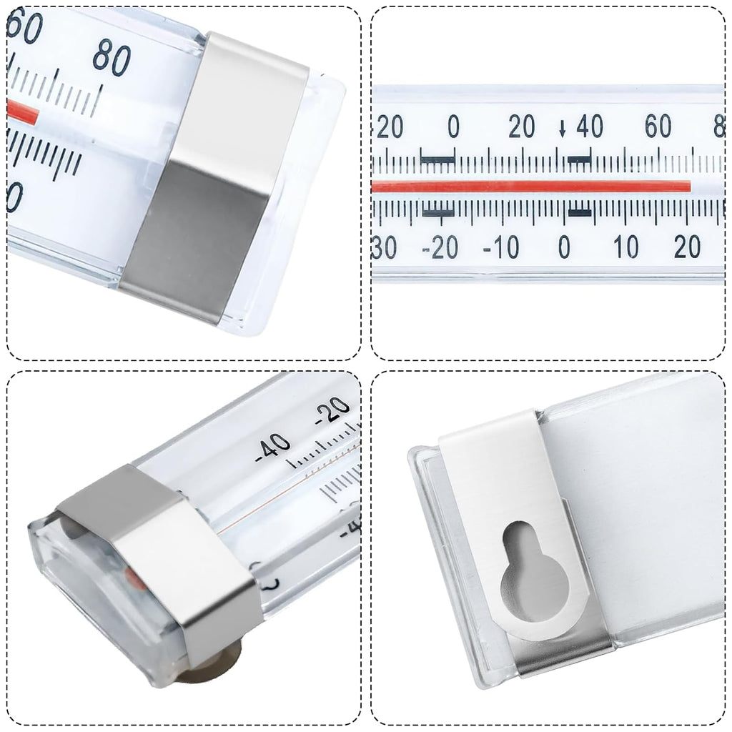 9 Pcs Freezer Kitchen Thermometer Refrigerator Thermometer Fridge Thermometer Freezer Cooler for Kitchen Restaurant Home Decoration