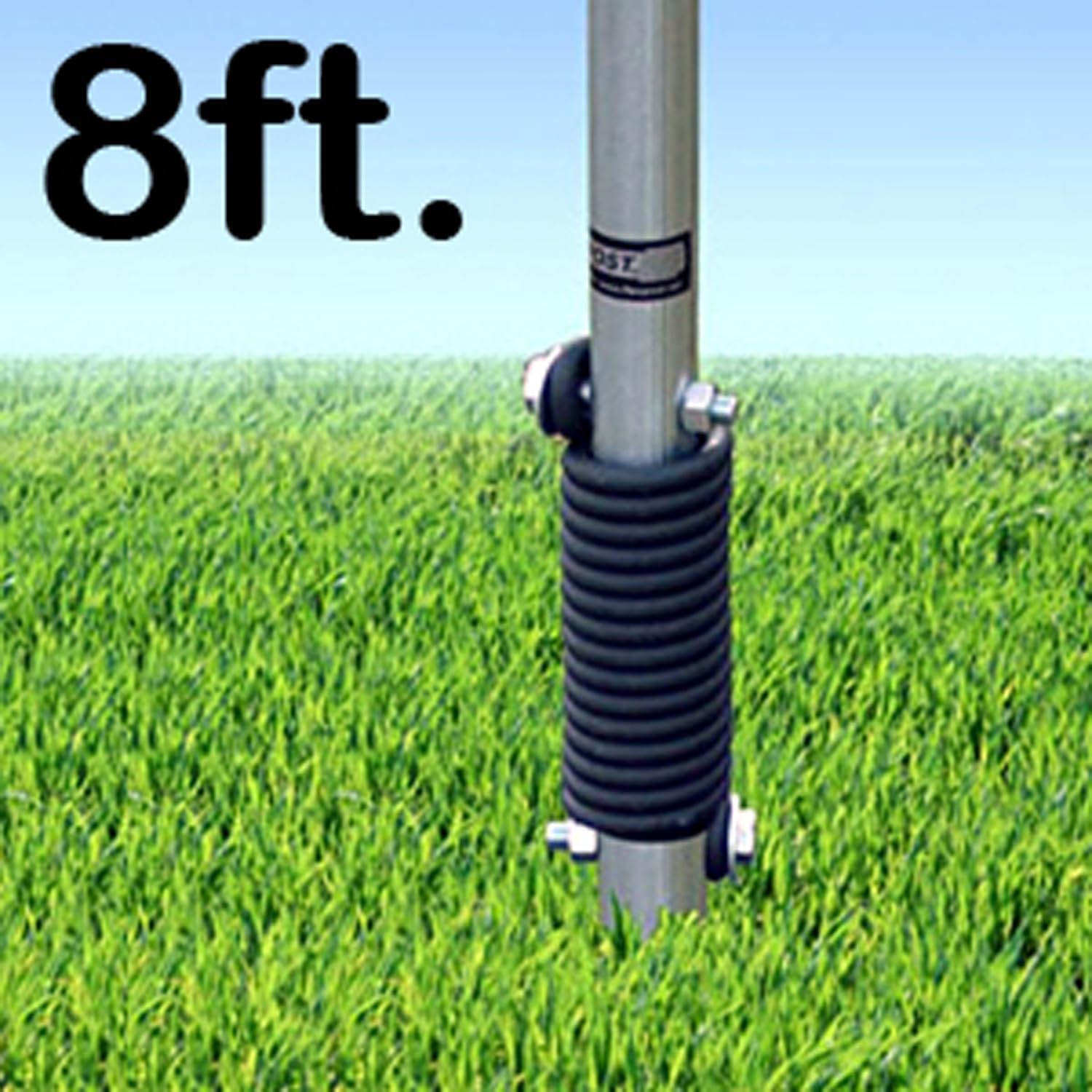 SmartSign 8 feet FlexPost Signpost for Natural Ground - Flexible Sign Post with Heavy-duty Spring, Made in USA