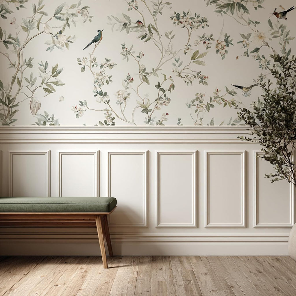 Peel and Stick Wainscoting Panels Kit, 6 Sets 12''x24'' Premade Wall Molding Peel and Stick Panels for Interior Wall Trim, Easy DIY Wainscoting Panels Peel and Stick Decor