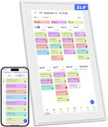 Canupdog Digital Calendar, 21.5 Inch Electronic Calendar Chore Chart & Wall Planner, IPS HD Touchscreen Interactive Display for Family Schedules, Streamline Household Organization, Christmas Gifts for Women Mom
