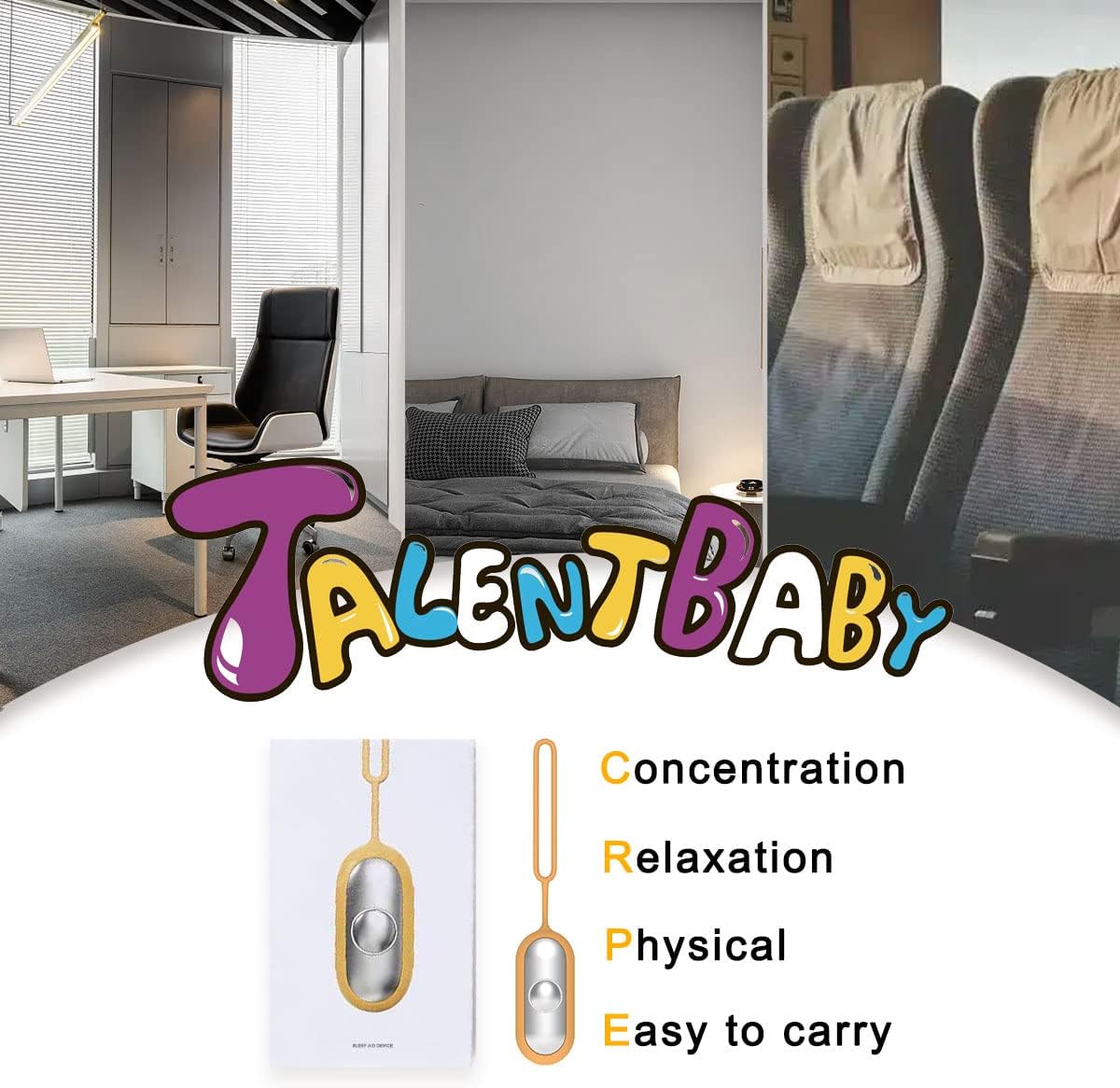 Handheld Relaxation Device, Compact Device, Massage Improves Mood and Focuses Attention, Supports Calmness, Small and Easy to Carry
