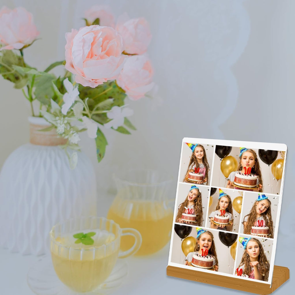 Custom Metal Photo Prints, Personalized Print Photos Frame for Desk, Customize Picture Frames Gifts for friend, remember, Lovers, Family Home