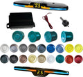 New Feature Rear Parking Sensor with Selectable Distance in Feet, Bidirectional Display Options, and Customizable Numeric Orientation and There are 18 Color Probes to Choose from(Green)