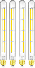 XININSUN T300 Led Bulb, 11.8 Inch Long Tubular Led Light Bulbs, 100Watt Equivalent, 1000lm, Dimmable, Clear Glass, E26 10W T10 LED Edison Tube Lamp Bulb,4 Pack. (10W=100W 4000K)