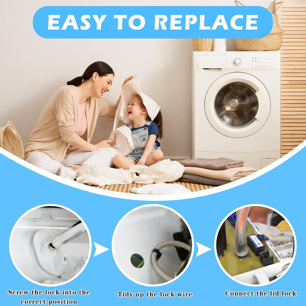 W10810403 W10787836 W10861642 for cabrio washer lid lock fit for Maytag Bravos XL Whirlpool Cabrio Kenmore 600 700 Series Washer Parts W10637463 MVWB855DW1 MVWB865GW1 MVWB835DW3 MVWB765FW4 LUXRILIX