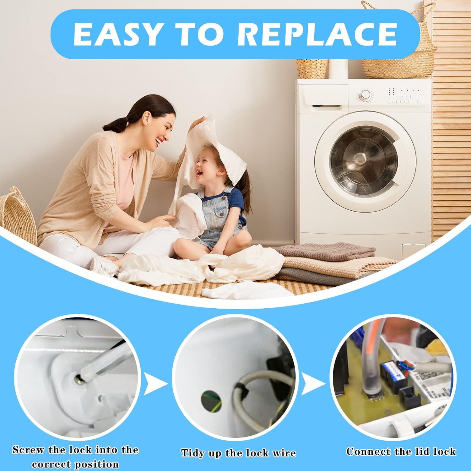 W10810403 W10787836 W10861642 for cabrio washer lid lock fit for Maytag Bravos XL Whirlpool Cabrio Kenmore 600 700 Series Washer Parts W10637463 MVWB855DW1 MVWB865GW1 MVWB835DW3 MVWB765FW4 LUXRILIX