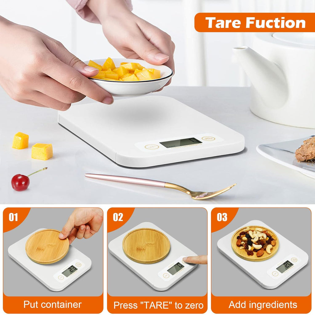 Smart Food Scale - Digital Food Scales Grams and Ounces with Nutritional Calculator, Food Scale for Weight Loss, Kitchen Scales for Food Nutrition, Calorie Scale for Diet, Keto, Diabetics 0.1oz-11lb