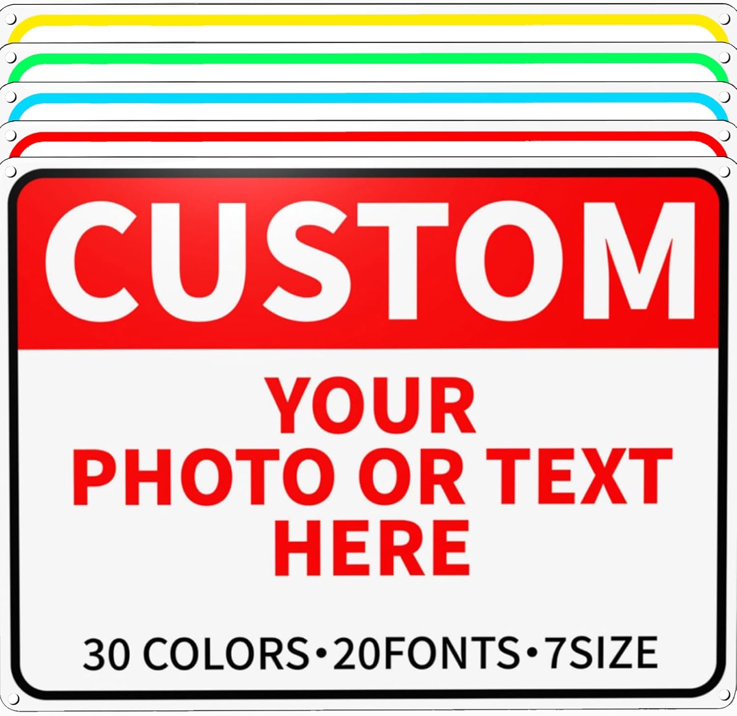 Bulk Custom Signs Outdoor Metal Sign Personalized Signs for Business, Office, Home, Road Signs, Garden Signs, Parking Signs, Decorative Signs, 12''x8''
