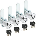 Uenhoy 4 Pack Tubular Cam Lock 1 Inch Cabinet Cam Lock Set for Tool Box, File Cabinet, Mail Box, Vending Machine, ATM, Keyed Different