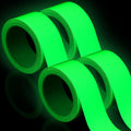 4 Rolls Glow in The Dark Tape 32.8 ft x 2 Inch Luminous Phosphorescence Green Long Lasting Bright Glow Tape for Halloween Night Decorations, Theater Stages, Stairs, Walls, Steps and Exit Sign