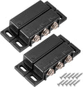 Magnetic Reed Switch Normally Open and Normally Closed NC NO Magnetic Contact Sensor Alarm Magnetic Door Switch,Proximity Switch for Door Alarm, Window Safety, Black,Pack of 2 with 40 Screws