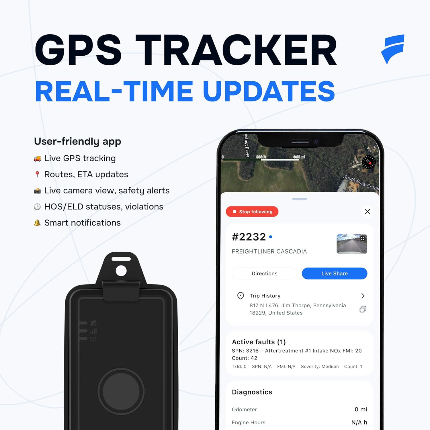 4G LTE Mini GPS Tracker – Battery-Powered Tracking Device for Cars, Fleets, Kids & Pets. Waterproof, Real-Time Location, Alerts & Route History. Subscription Required