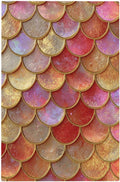 Mermaid Glitter Scale Rainbow Gold Fish Scales Light Switch Cover Plate 1 Gang No Device Blank Electrical Wall Plates Faceplate Decorative Switch Plate for Bed Room Home Decor
