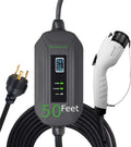 PRIMECOM Level 2 Electric Vehicle (EV) Charger (220V / 240Volt, 16Amp) Portable EVSE Smart Electric Car Charger, 30', 40', and 50 Feet Lengths (NEMA L6-30P, 50 Feet)
