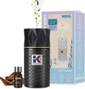 Ikeda Wireless Essential Oil Diffuser, Mini Negative Ion Mist Humidifier with Night Light & Auto Shut-Off, 250mL Ebony Scent for Room, Home, Car&Office