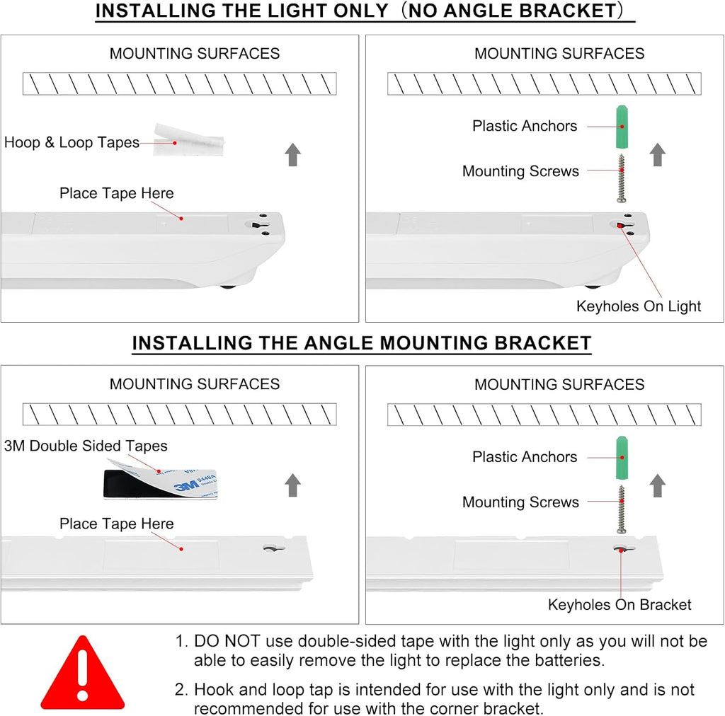 LUXSWAY LED Under Cabinet Light with Remote, Battery Operated Colors Changing Lighting with Timer, Dimmable Light Bar, LED RGB Closet Light for Kitchen, Cupboard, Display Shelf
