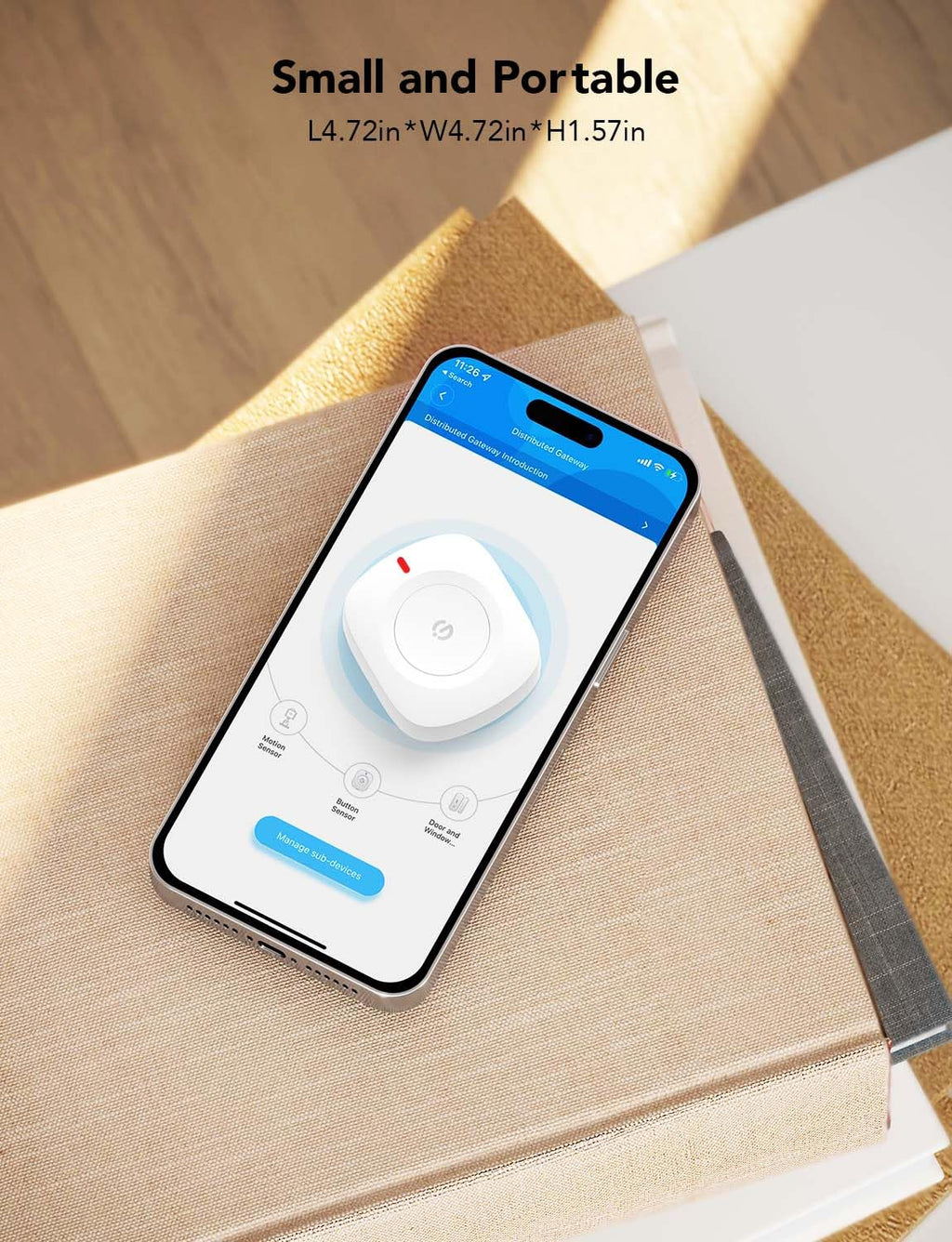 GoveeLife Wireless Mini Smart Button Sensor, Group Control Multiple Devices, Versatile Control Button, Battery Powered, Supports Most GoveeLife Smart Products 2Pack