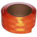 Non Fading Reflective Tape Orange Outdoor Waterproof 2 inch, High Visibility Industrial Marking Tape, Safety Adhesive Stickers (11 feet)