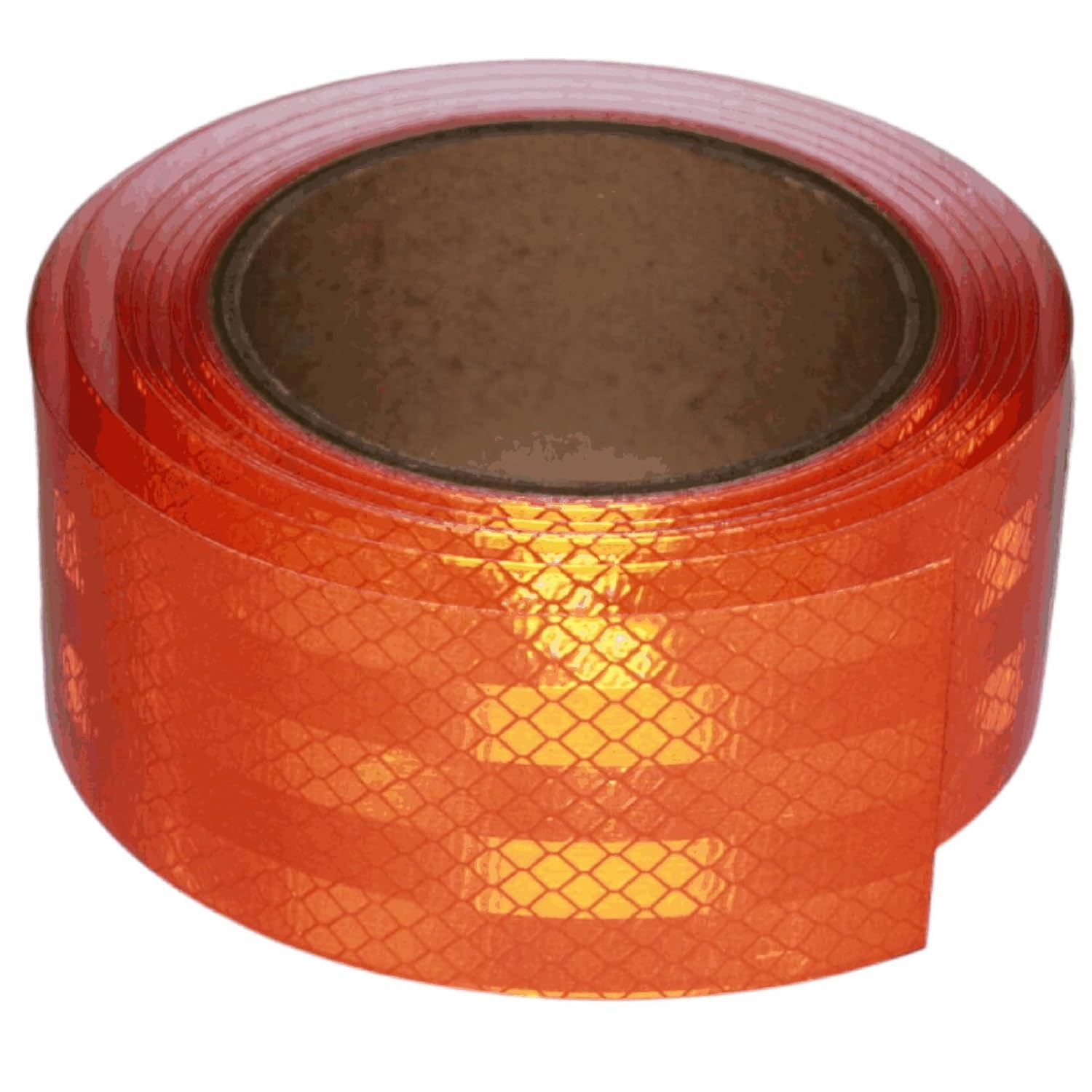 Non Fading Reflective Tape Orange Outdoor Waterproof 2 inch, High Visibility Industrial Marking Tape, Safety Adhesive Stickers (11 feet)