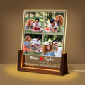 Personalized Couple Gifts For Boyfriend Girlfriend Him Her, Custom Acrylic Plaque Light Up Picture Frame With Photo Name, Anniversary Birthday Christmas Gifts For Women Men Husband Wife
