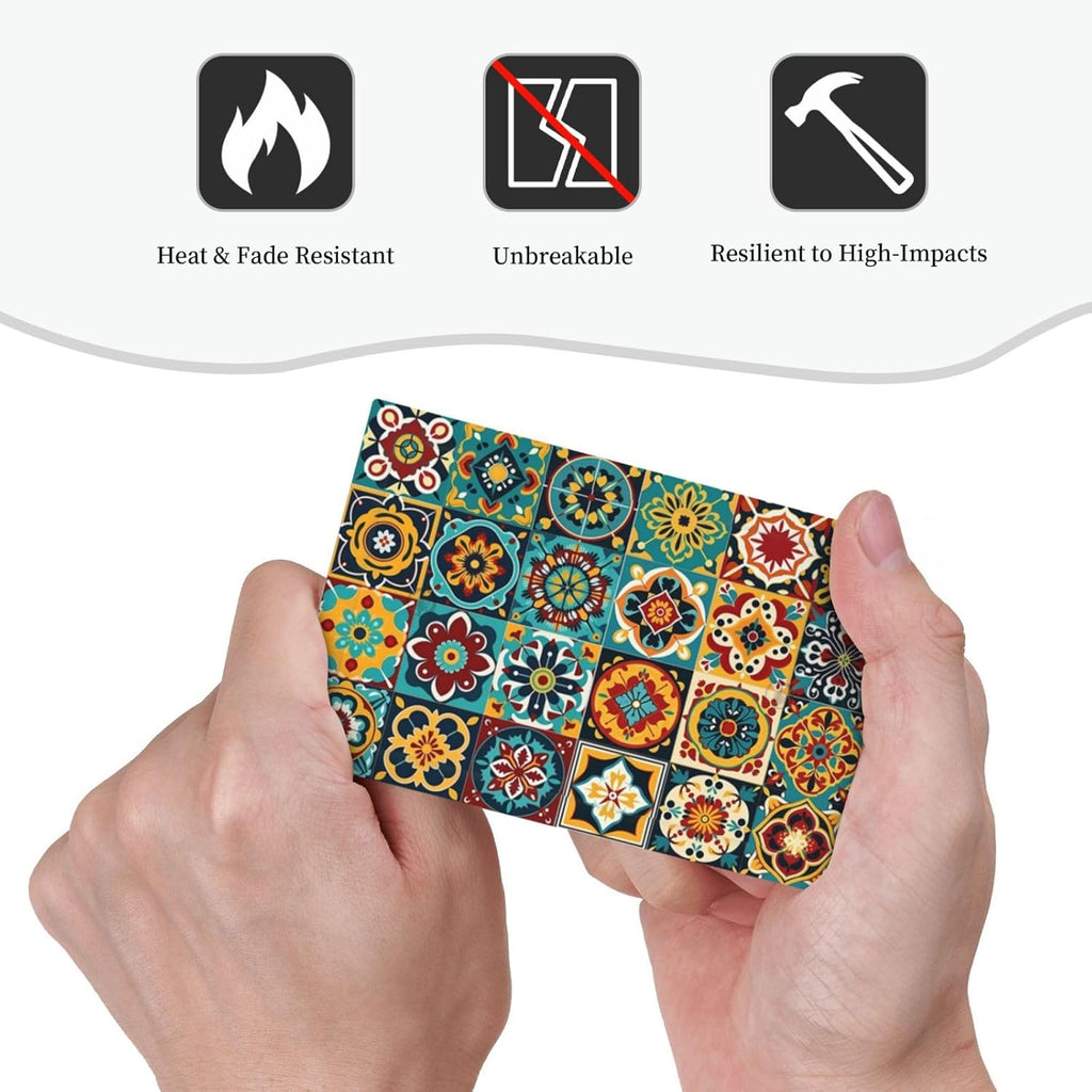 Light Switch Cover Plate Mexican Talavera Colorful Mosaic Tiles 1 Gang No Device Blank Electrical Wall Plates Faceplate Decorative Switch Plate For Bathroom Kitchen Decor