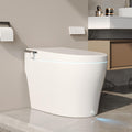 DeerValley Smart Toilet, One Piece Tankless Toilet with Bidet Built in Smart Toilet with 1.28GPF Auto Flush, Foot Kick, Blackout Flush, Warm Water, Heated Seat, Remote Control