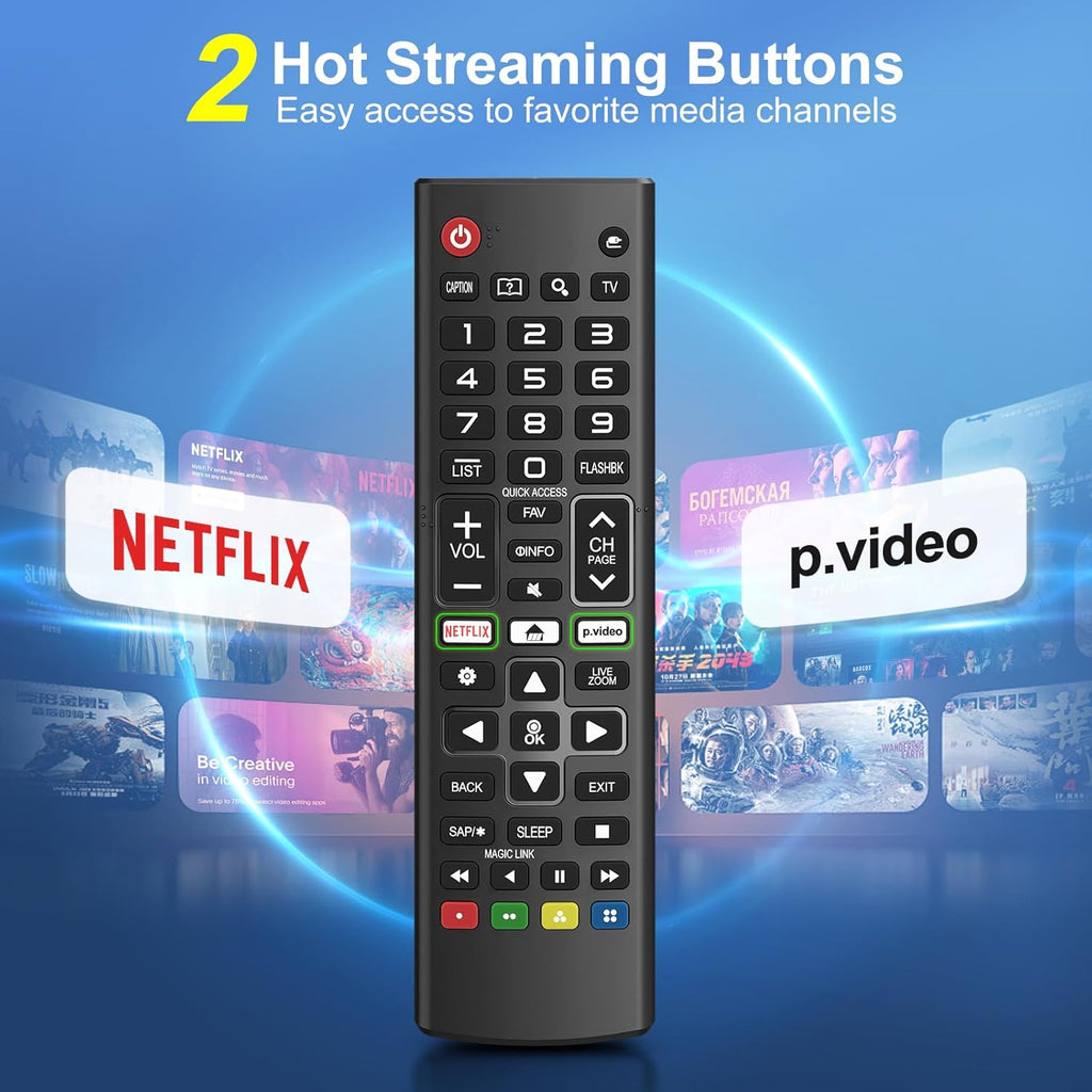 Universal for LG-TV-Remote-Control-Replacement,Compatible with All LG Smart TV Models (Pack of 3)