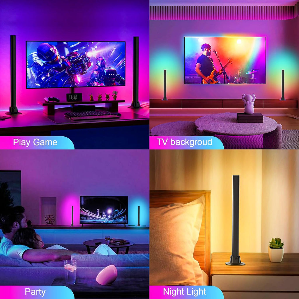 16.5" Smart Light Bar, LED Light Bar for Room, 16 Million Colors Changing, 213 Preset & 8 Scene Modes, Dynamic Music Sync, 3 Control Modes, RGB & IC Ambient Backlight for TV, Gaming Room