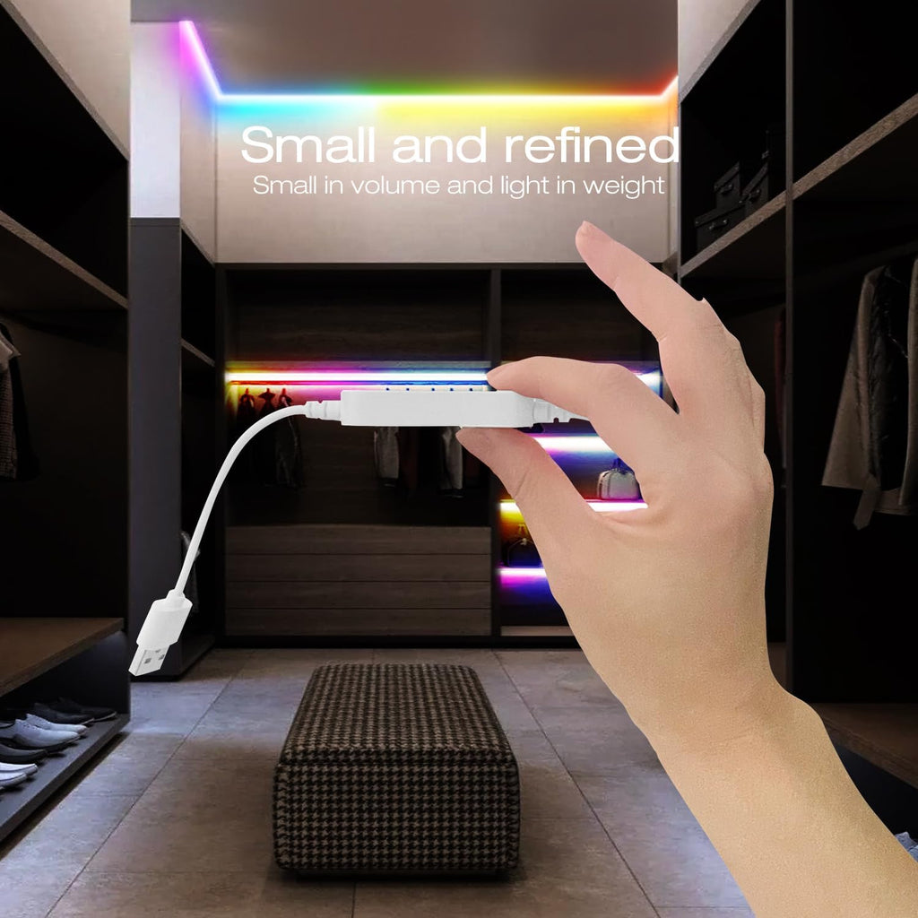 GLEDOPTO WLED ESP32 Mini LED Strip Controller DC12-24V RGB IC Digital with Mic Sound Mode Dynamic Lighting DIY for WS2811 WS2812 WS2812b SK6812 WS2815 Addressable FCOB LED Strip