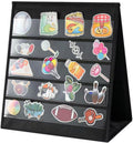 UCEC Portable Sticker Display Stand Foldable, Non-Woven Fabric Sticker Holder Display Double Sided, Sticker Organizer for Vendor Events, Craft Shows & Small Business Displays (5 Layers 13×12.2in)