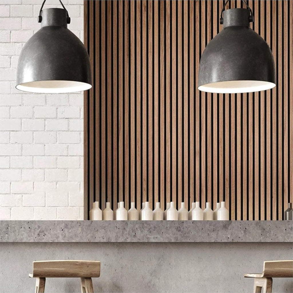 Wood Panels for Wall - Oak Acoustic Wall Panels - 4PK Wall Wood Panels - 94.49” x 12 - Soundproof Wall Panels for Decor - Acoustic Slat Wood Wall Panels for Interior Decoration of Walls (Oak) (Oak)