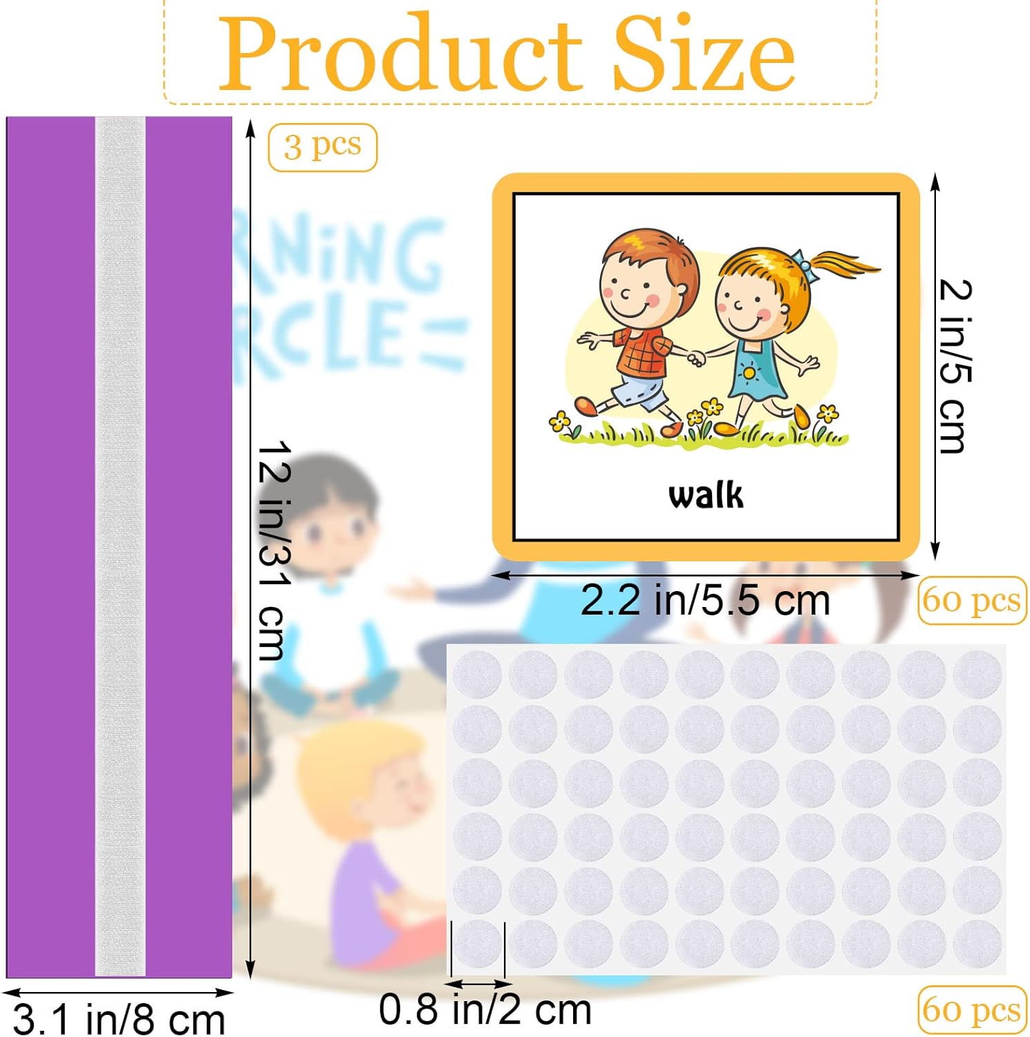 Geyee 60 Pcs Visual Schedule Cards Daily Routine Chart Visual Planner Cards Bulk for Autism Learning Materials Asperger's ADHD Home Education Behavioral Tool(Purple)