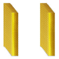 Non Fading Yellow Reflective Stickers 1 inch X 6 inch, Outdoor Waterproof High Visibility Warning Safety Adhesive Reflector Tape (20 Pcs)