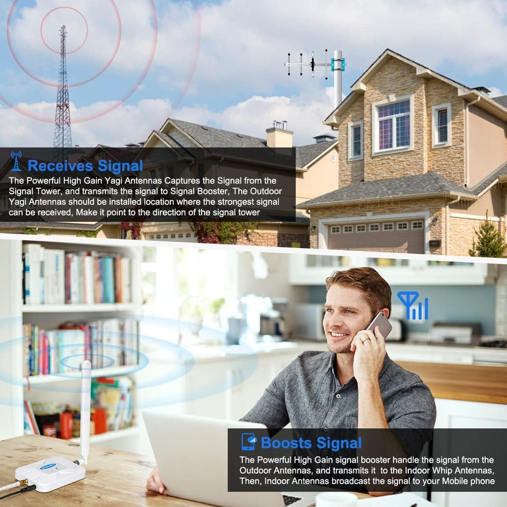Verizon Cell Phone Signal Booster Verizon Signal Booster 5G 4G LTE Band13 5G Cell Booster Cell Signal Extender Cell Signal Ampliifer Cell Extender Repeater Cell Phone Booster for Home