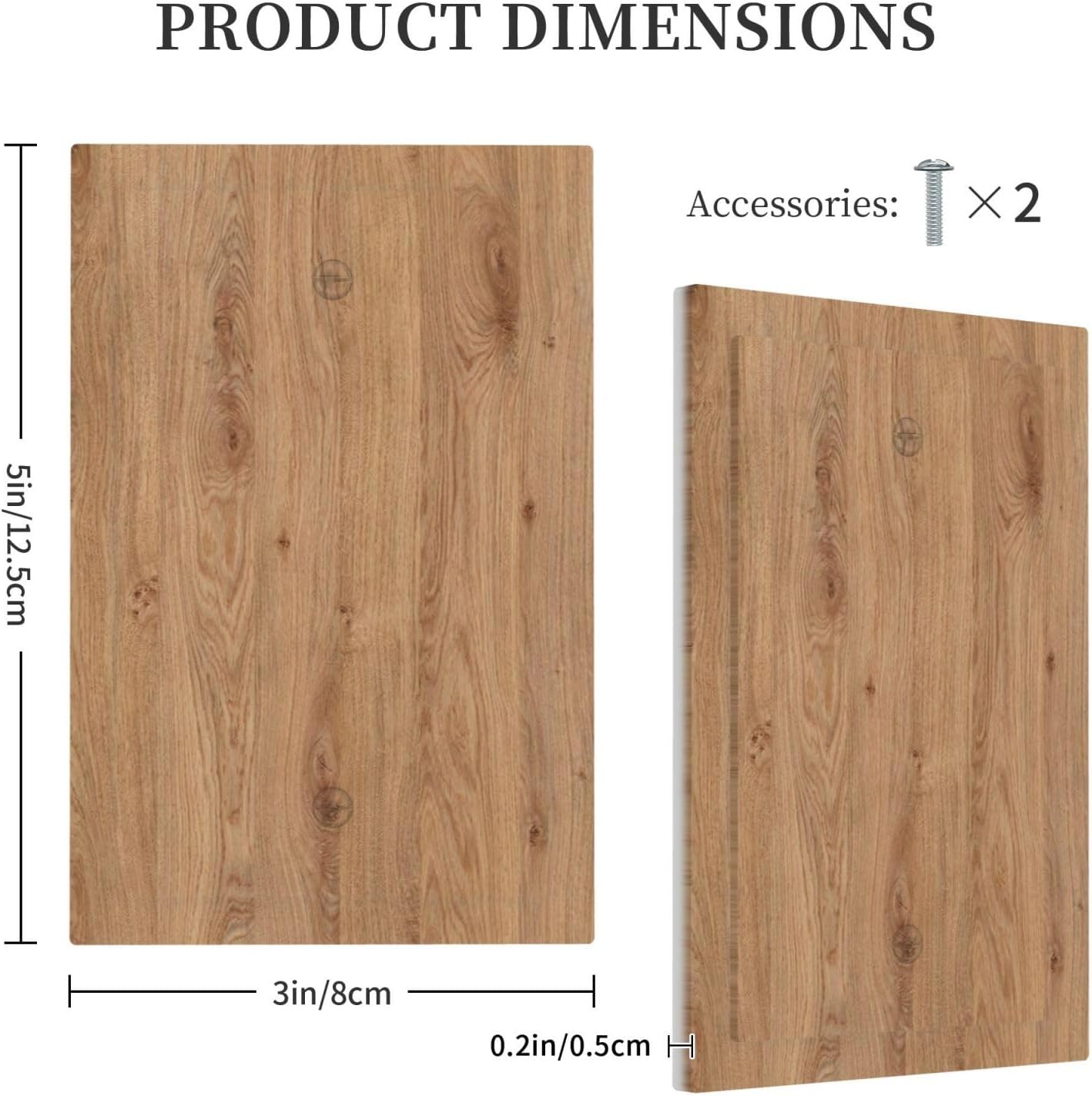 Light Switch Cover Plate Vintage Rustic Wood Color Brown Wood Grain 1 Gang No Device Blank Electrical Wall Plates Faceplate Decorative Switch Plate for Farmhouse Cabin Decor