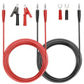 Sumnacon 4 in 1 Banana Plug Alligator Clip Pure Copper Fork Test Lead, 9.8 Ft Multimeter Flexible Test Lead Wire Cable with Protective Jack Copper Clamps for Electrical Testing 1000V/15A