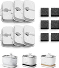 PETLIBRO 6 Packs Replacement Filters for Dockstream Cat Water Fountain PL/WF106/PLWF116/PLWF105/PLWF115/PLWF005, 3 Months Set of Replacement Filters for Ultra Quiet Pet Water Fountain