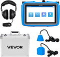 VEVOR Pipe Water Leak Detector for Indoors, 1Hz-10000Hz, 7" Touchscreen Plumbing Water Leakage Detection Locator with Horizontal & Vertical Sensors, Headphones, 8GB SD Card & Carry Case for Home Use