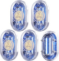 5 Pack WD61 Water Leak Detector for Home, 120dB Water Sensor Alarm for Basement, Leakage Detection Device for Under Sink/Pipe/Drain Drip, Floor Flood in Bathroom/Kitchen/Toilet/Laundry Room, Clear