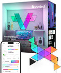 Nanoleaf Shapes WiFi and Thread Smart RGBW 16M+ Color LED Dimmable Gaming and Home Decor Wall Lights Smarter Kit