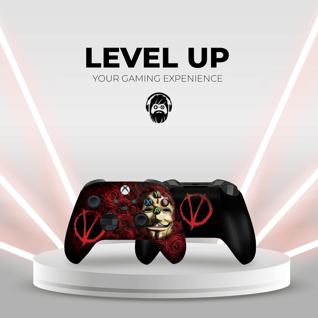 DreamController V For Venddeta Custom X-box Controller Wireless compatible with X-box One/Series X/S Proudly Customized in USA with Permanent HYDRO-DIP Printing (NOT JUST A SKIN)