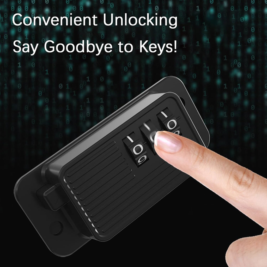Heavy Duty Combination Refrigerator Lock (4 Pack) - Cabinet Locks Baby Proofing, No Drilling Adhesive Fridge Locks, for Fridge, Cabinets, Drawers, Window and Child Safety Cabinet Lock