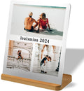 LOUISMIAA Custom Metal Picture Frame Prints,Personalized Photo Frames with Easel, Customized Metal Collage Picture Frame Gift for Family, Lover and Friend,Couple