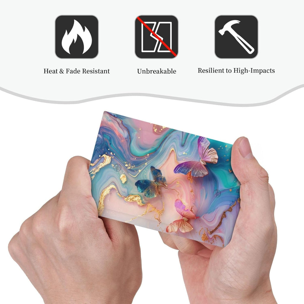 Colorful Marble Butterfly Gold Glitter Abstract Print Light Switch Cover Plate 1 Gang No Device Blank Electrical Wall Plates Faceplate Decorative Switch Plate for Bed Room Living Room Decor