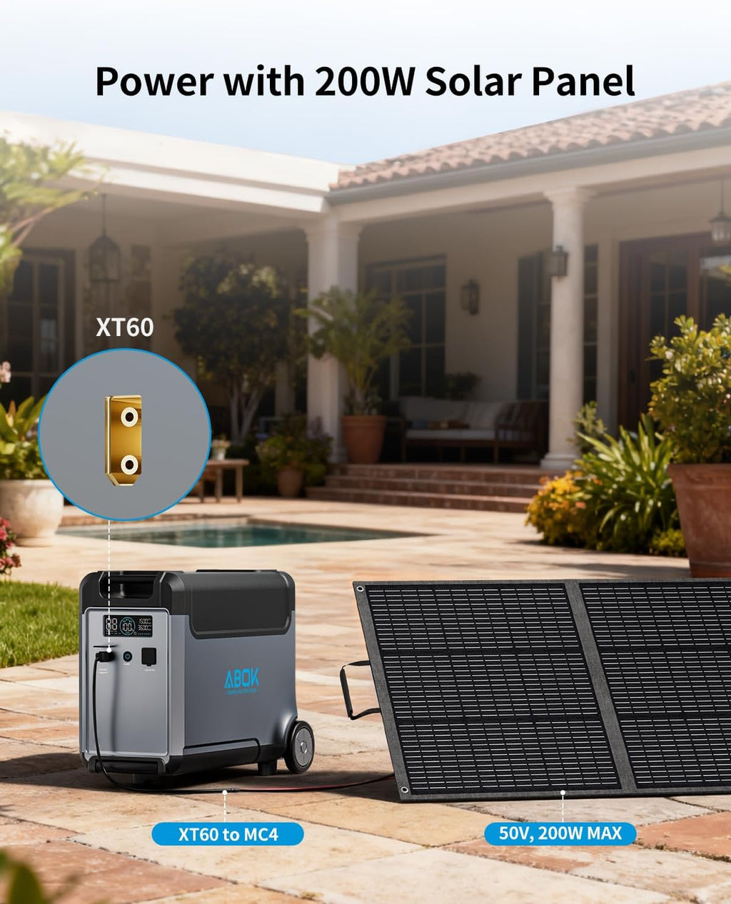 Portable Power Station Extra Battery for Ark3600, 3840Wh LiFePO4 Battery Electric Solar Generator for Garage, Home, Off-Grid Living,Car Refrigerator, Portable Air Conditioner