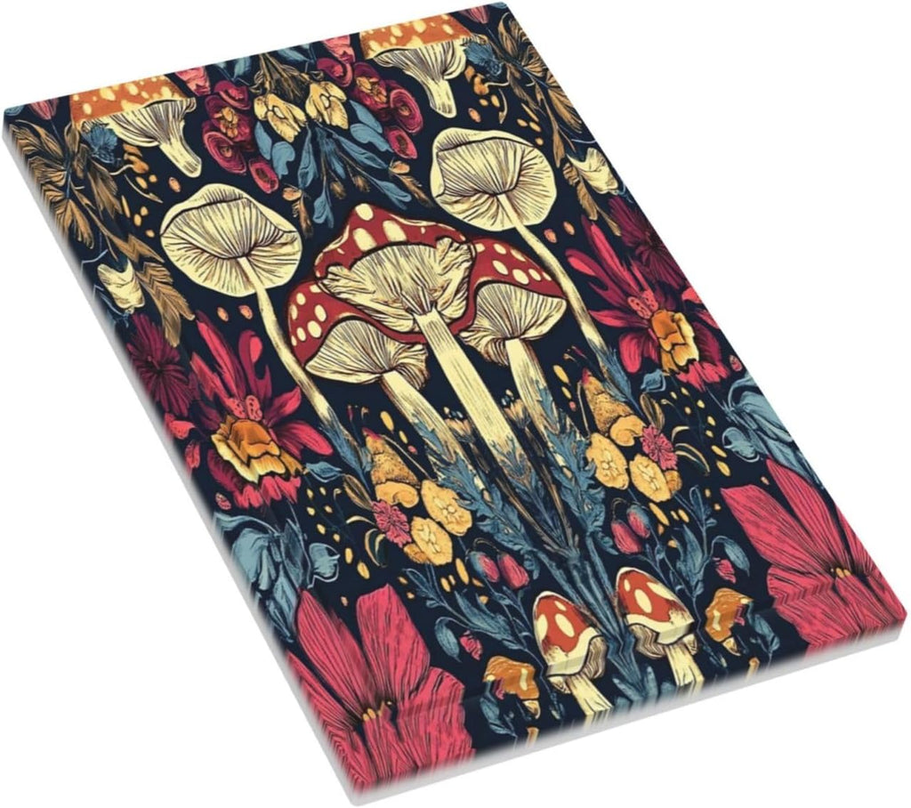 Light Switch Cover Plate Coloful Red Yellow Orange Magical Mushroom Forest 1 Gang No Device Blank Wall Plate Electrical Outlet Cover Decorative Switch Plate Covers for Bedroom Home Decor