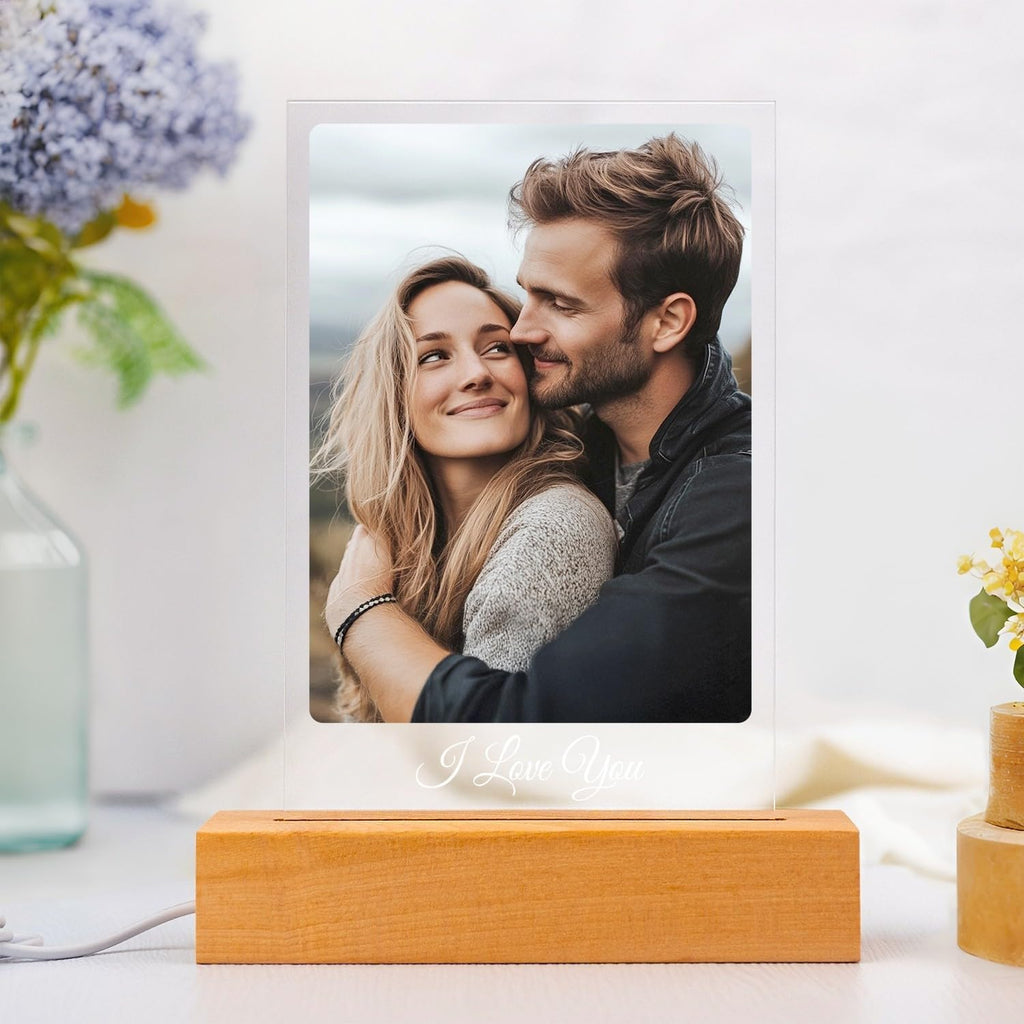 Custom Picture Frame, Personalized Photo Frames, Customized Picture Frames, Personalized Valentines Day Gifts for Women Men Her Him Girlfriend Boyfriend Mom Dad Family Couple Pet