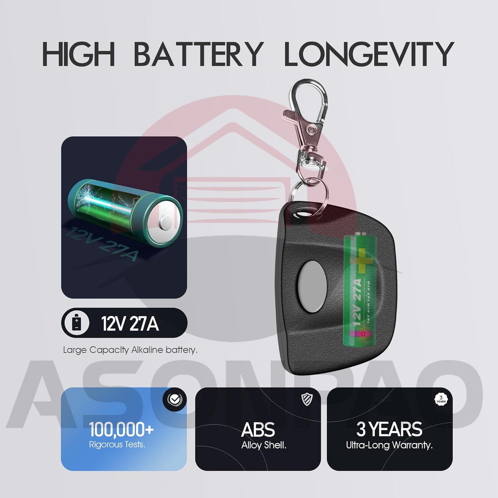 ASONPAO 2X Multi-Code 3089 MultiCode 308911 Linear MCS308911 Gate Opener Garage Door Opener Remote (3-Year-Warranty)