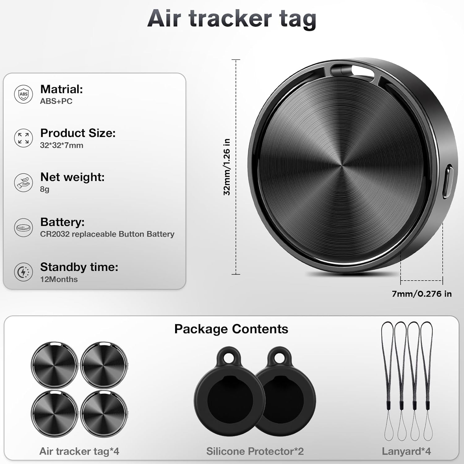 Andriod Airtag,Andriod Tracker, Android Airtags-4 Pack for Andriod Phones Only,Works with Google Find My Device App, Tracker Tag, Key Finder and Item Locator for Luggage, Backpack, Suitcases