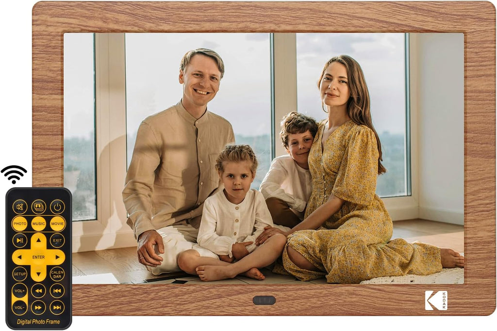 KODAK 8 Inch Digital Picture Frame with Remote Control,1280 * 800 IPS HD Screen Digital Photo Frame, Auto-Rotate,Easy Operated Programmable Auto On/Off, NO WiFi